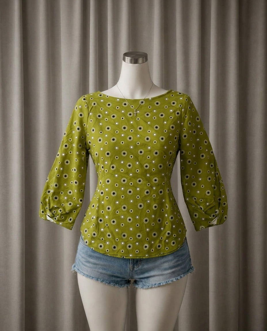 Printed Long Sleeve Top