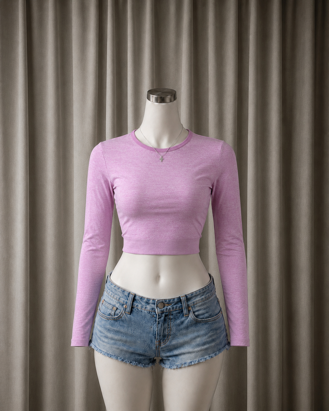 Solid Long-Sleeve Top