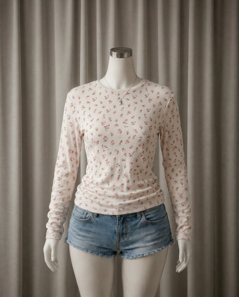 Floral Print Long Sleeve Top