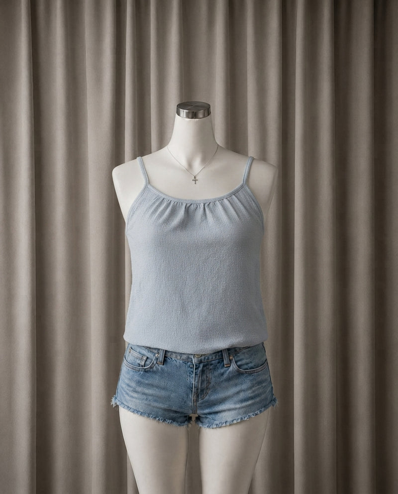 Light Blue Textured Cami