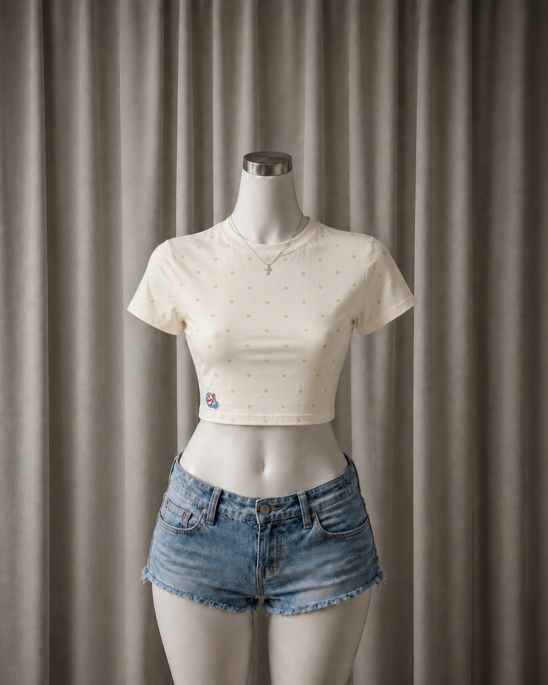 Polka Dot Crop Top