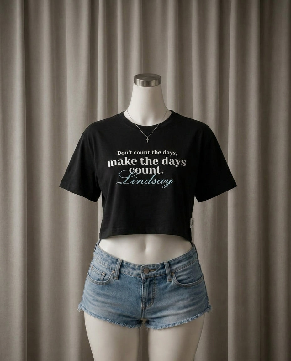 Graphic Print Crop Top