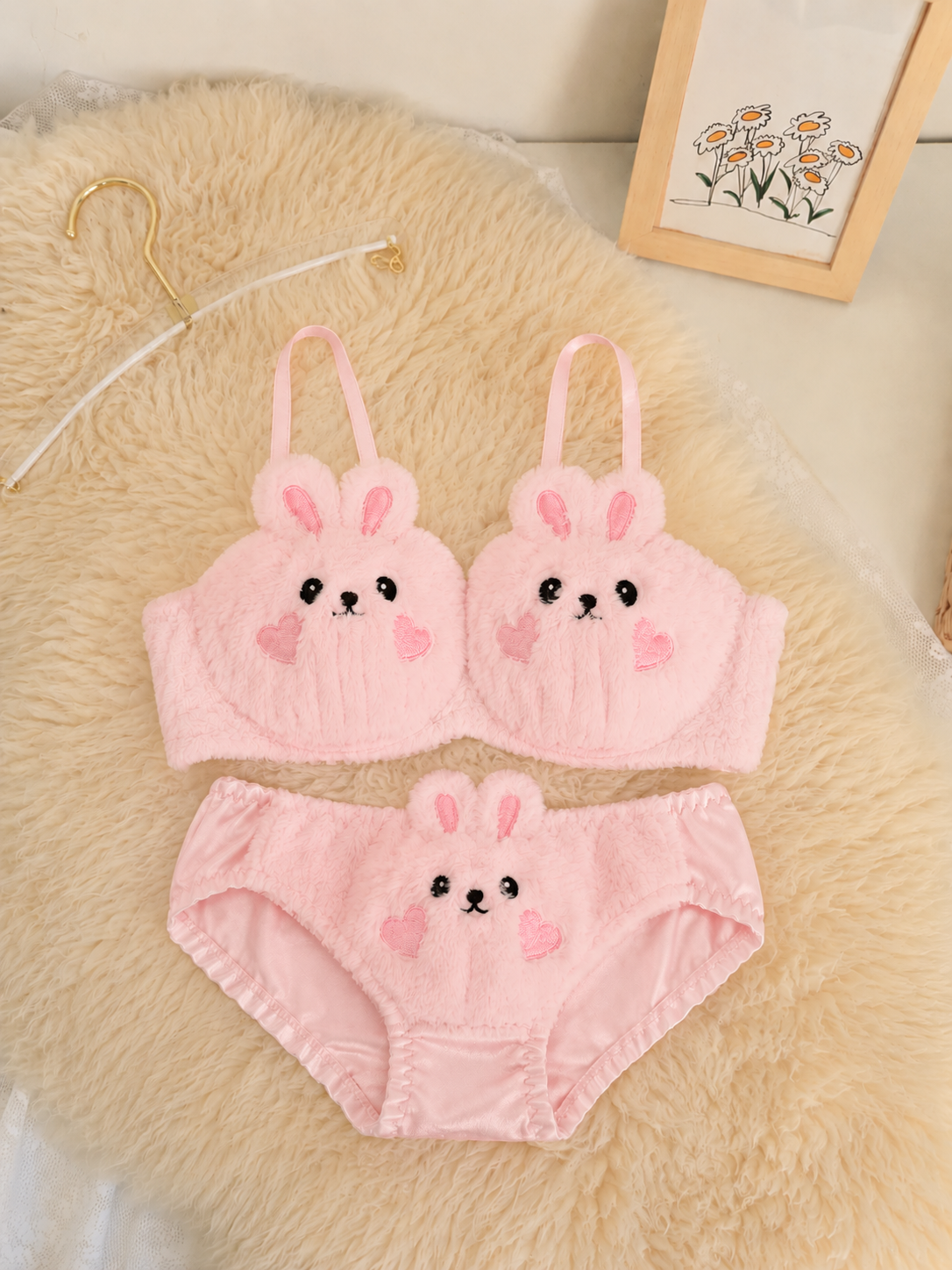 Fur Kitty Padded Bra Set – Adorably Soft Comfort